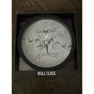 JACK SKELLINGTON The Nightmare Before Christmas 10" Round Wall Clock NEW NIB